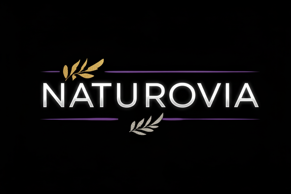 Naturovia 3D White Logo